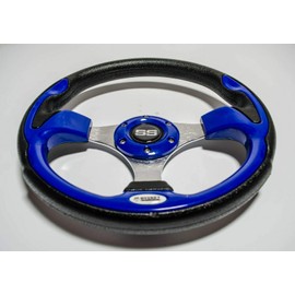 Golf Cart Steering Wheel EZGO TXT/RXV Yamaha G16-G22 Drive Club Car DS / Precedent |Carbon Rivet Spoke | Carbon Fiber Classic | Red Spoke| Classic Cobalt Blue| Silver Rivet| Classic Red| Woodgrai