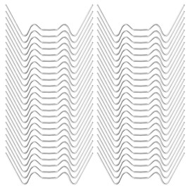 100pcs Greenhouse Glass Clips W Clips for Greenhouse Glass Panes, W Spring Clips Greenhouse Clips for Glass, Greenhouse Glazing Clips Window Clips for Greenhouse, Green House Glass Clips Fixings