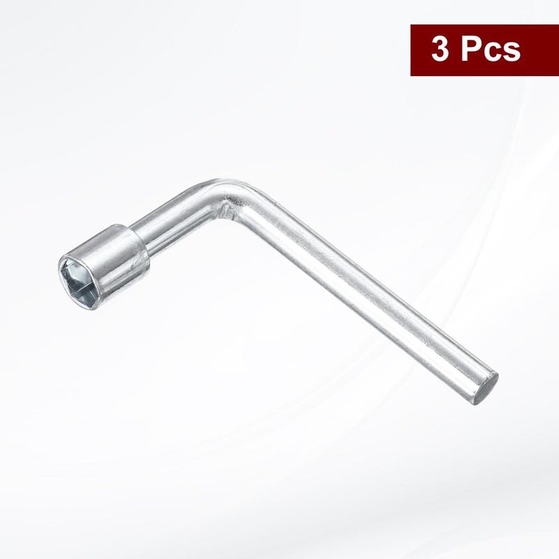 HARFINGTON 3pcs l Shaped Angled Open Hex Socket Wrench 8mm