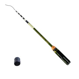 KHEALING のべ竿 延べ竿 振出 竿 軽量 超軽量仕様 小物万能竿 ノベルドミニマム 全長1.2m/ 1.5m/1.7m/2.1m釣具 釣り具 釣り (グリーン, 2.1m)