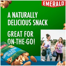 Emerald Nuts, Unsalted Almonds & Walnuts, 100 Calorie Packs, 10 Count, 5.6 Oz (Pack of 3)