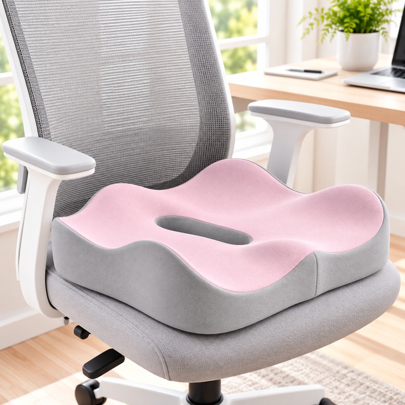 Ergonomic Memory Foam Seat Cushion for Daily Sitting – 3-Zone