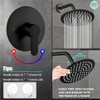 Heyalan Shower Faucet Set with Valve, Bathroom Shower System, Wall
