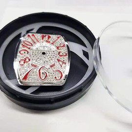 TECHPLUS 2Pcs Portable Watch Storage Box for Watch Dials – Dust and Scratch Protection Organizer, Display Travel Case,2-Inch Diameter