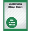 Calligraphy Blank Sheet: Handwriting Paper - Cursive Practice Sheets for