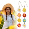 Women's Daisy Earrings, 6.2 x 1 cm Long Dangling Flower