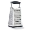 Cuisipro Stainless Steel Cheese Grater with Handle, 4 Sided Box
