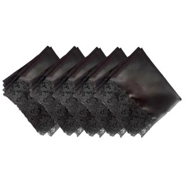 5pc 26'' lap scarf silk feeling fabric lap scarves with lace trims lap handkerchief lap covers lap skirts for women in church