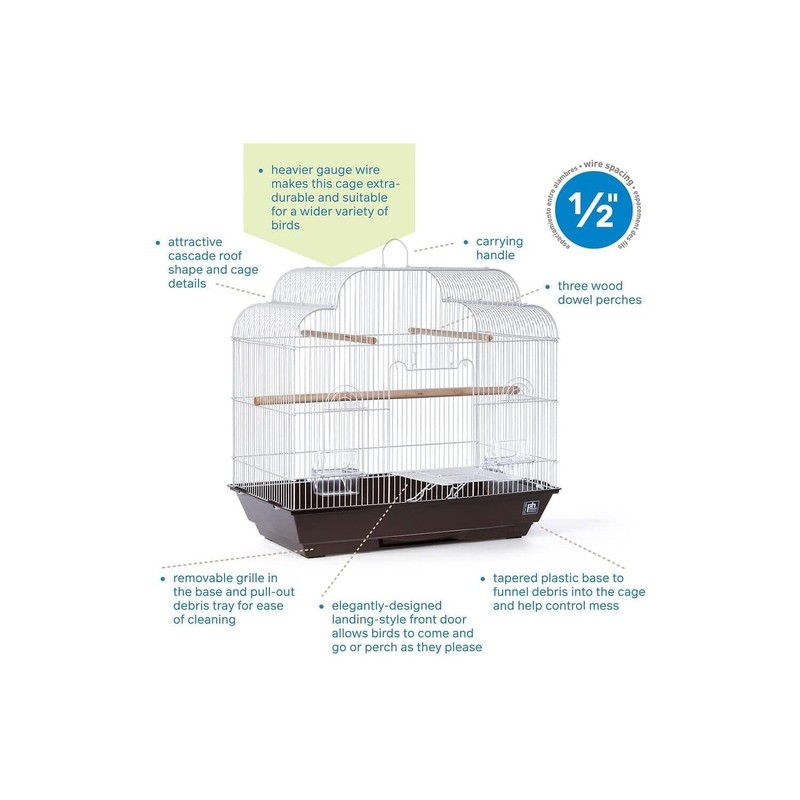 Prevue Pet Keet/Tiel Cascade Roof Cage - 25213