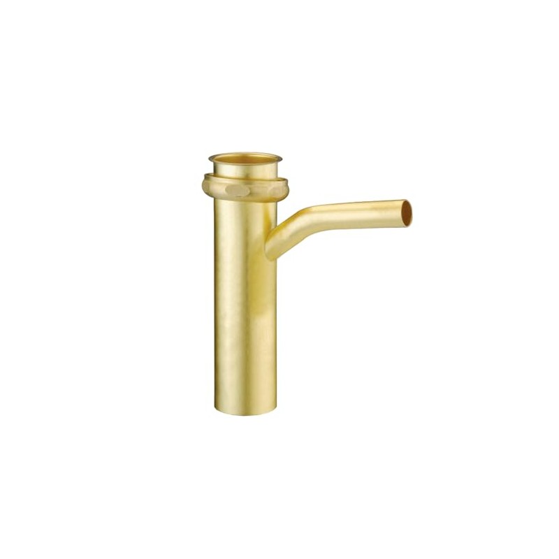 Brass Dishwasher Tailpiece Branch 1-1/2" x 6" Dishwasher Branch Tailpiece