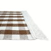 Kitchen Runner Brown Checked 50 x 75 cm 100% Cotton