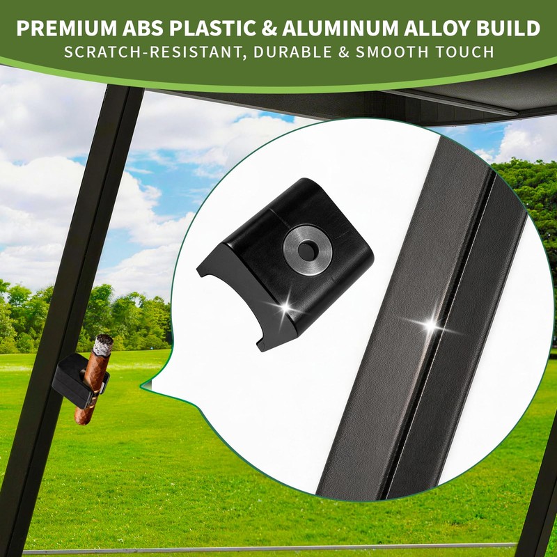 2 Pack Magnetic Cigar Holder for Golf Cart Fits for