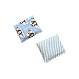 Home Comfort HOME COMFORT Ultra Mini Microwavable Heating & Cooling Pads - 100% Natural Rice 2-Pack (4.5 X 5) (Blue Combo 3)