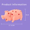 Wady 3PCS Squeaky Pig Dog Toys, Dots Latex Rubber Dog