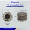 Cosmostar Stainless Steel Inlet Strainer for airless Paint Sprayer Compatible