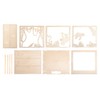 Rayher Shadow Box Building Kit with Sloth Design, 3D Scenery,