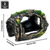 2 PCS Broken Barrel Aquarium Decorations, Caves Hide Hut Fish