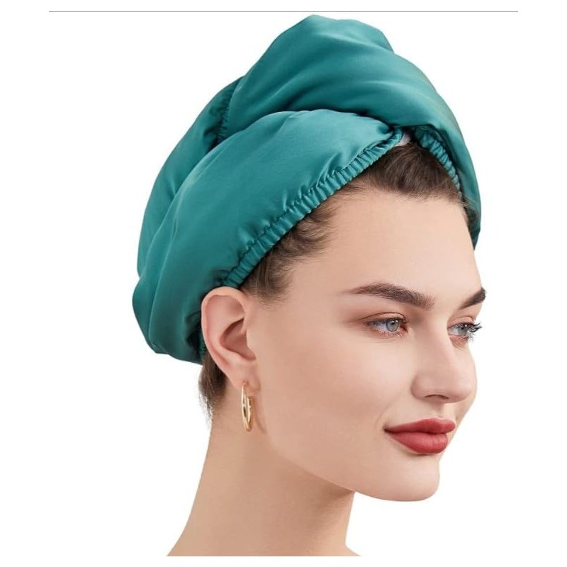 Satin Hair Drying Wrap Hair Towel | Rapid dry Caps
