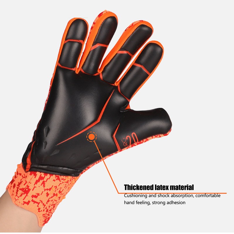 2pcs Soccer Gloves Nylon Polyurethane Fiber Latex Breathable Strong Grip