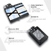 WEXLER Cartera Slim con Protección RFID, Mecanismo Pop-Up de Tarjetas