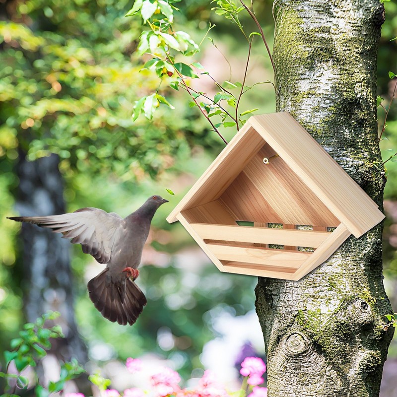 DoubleFill 2 Pcs Cedar Dove Nesting Box Dove House Nest