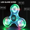SCIONE Crystal LED Light Fidget Spinner for Kids,LED Light up