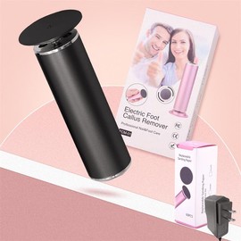 Professional Electronic Foot File Pedicure Foot Sander for Dead Skin Removal, Electric Callus Remover (Adjustable Speed) with 60pcs Replacement Sandpaper Disk - Color: black