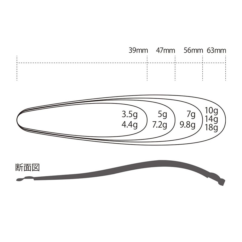TIEMCO Lightning W LW9.8g #211 HM Silver Yamame
