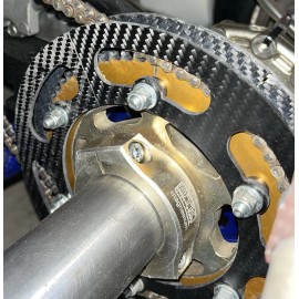 NSEW Carbon Fiber Racing Kart Sprocket Gear Guard 206 KA ROK Honda