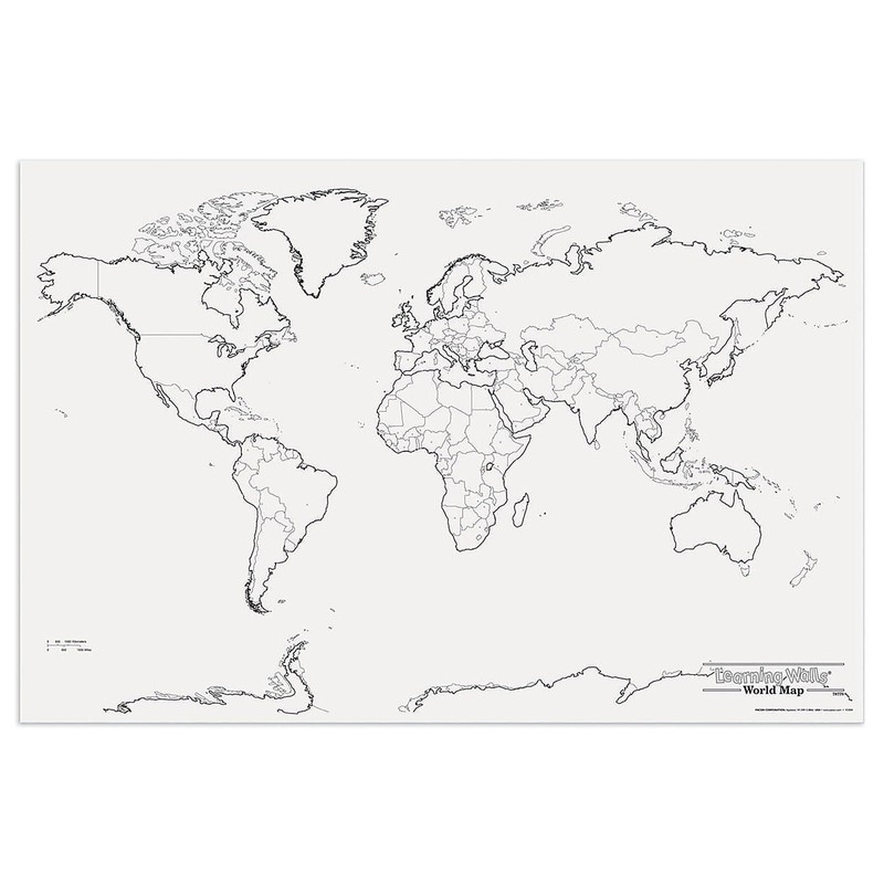 GIANT WORLD MAP 48IN X 72IN