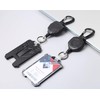 Xkey 2 Pack Retractable Keychain Heavy Duty Carabiner Badge Holder,