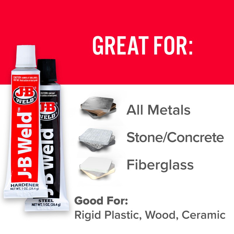 J-B Weld Original Epoxy, Steel Reinforced Epoxy, High Strength -