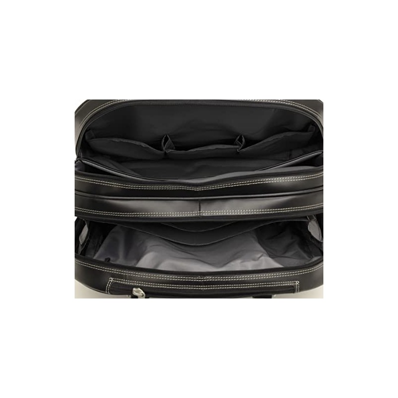 MCKLEIN REDWOOD, 15" Leather Wheeled Ladies' Laptop Briefcase