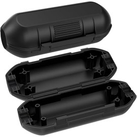 4 Pack Outdoor Extension Cord Safety Cover with Waterproof Seal, Electrical Connection Box with Lockable Latches & Mounting Holes to Protect Outdoor Outlet Plug Socket Lights Cables (Black + Green)