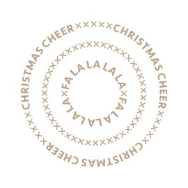 Spellbinders Christmas Essential Circles Glimmer Hot Foil Plate, Metal