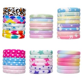 40 PCS Elastic Hair Bands, Multicolor Hair Bobbles No Damage Hair Ties Soft Seamless Ponytail Holders Hair Accessories for Women Girls All Hair Styles (Multicolor)