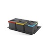 Emuca, waste sorting cut-out base, set of 2 bins height