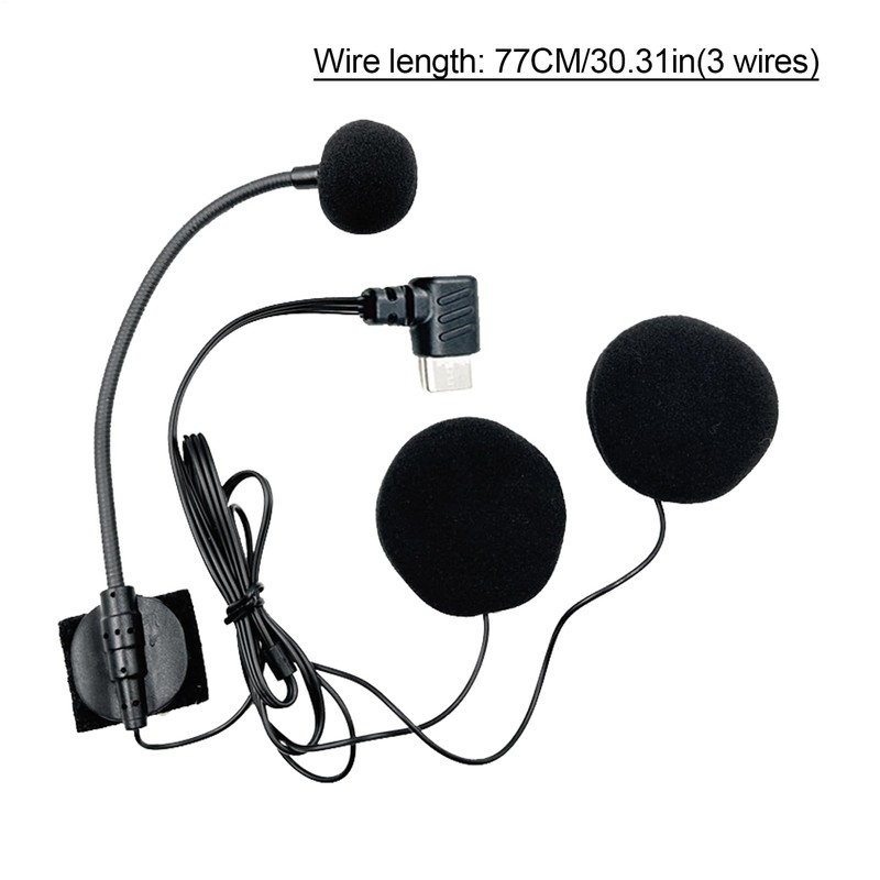Helmet Microphone and Speaker - Motorbike Helmet Microphone | Noise-Cancelling