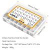 520PCS M3 M4 M5 M6 Stainless Steel Hex Button Screws