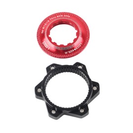 Yosoo Health Gear Center Lock to 6 Bolt Adapter, Bicycle Center Lock Adapter 6 Bolts Aluminium Alloy Centerlock Adaptor Bike Disc Brake Rotor Adapter Set Bicycle Accessory