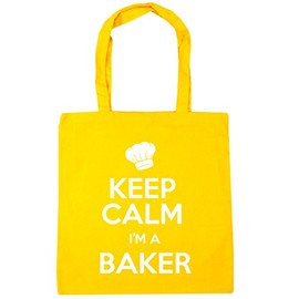 Hippowarehouse Keep Calm I'm a Baker Tote Shopping Gym Beach Bag 42cm x38cm, 10 litres