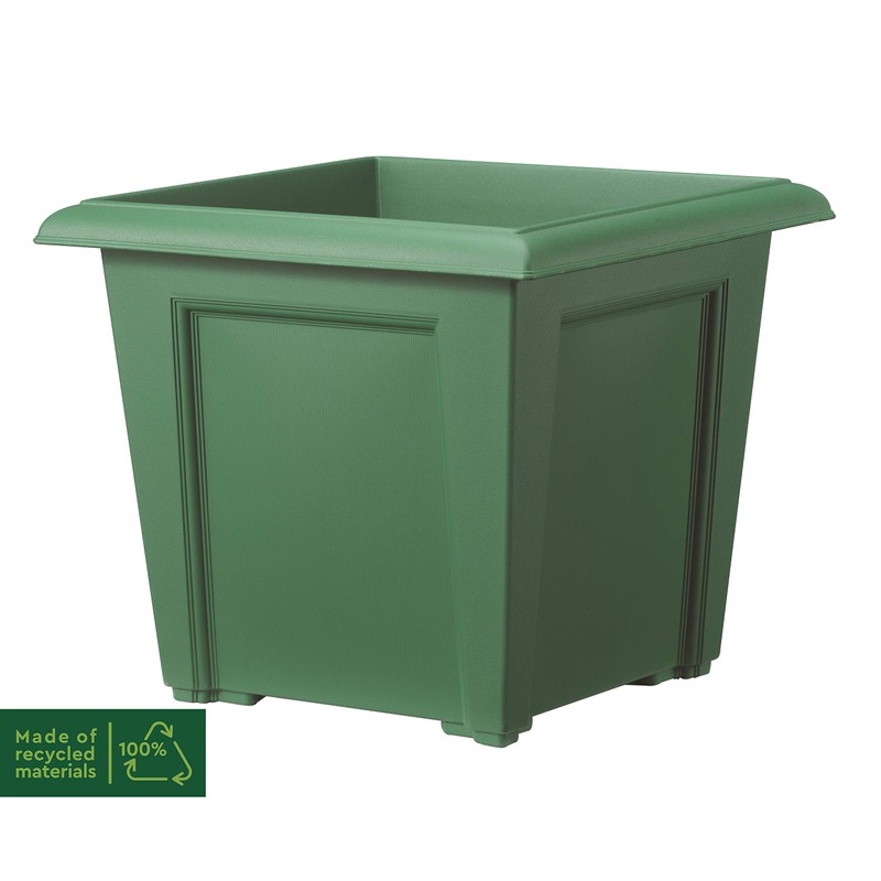 Stewart 9299019 40 cm Square Regency Planter - Green
