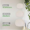 ECO 4 Pc Unbreakable Flat 19 x 19 cm White