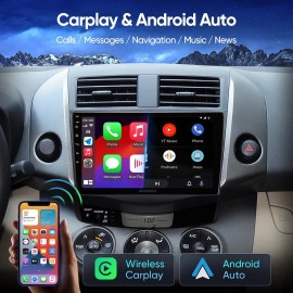 A-Carplay Android 12 For Toyota RAV4 2007-2012 Car Radio Stereo GPS Navi WIFI 2+64G