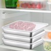 3 Pieces Stainless Steel Crisper Box, Refrigerator Crisper Food Storage