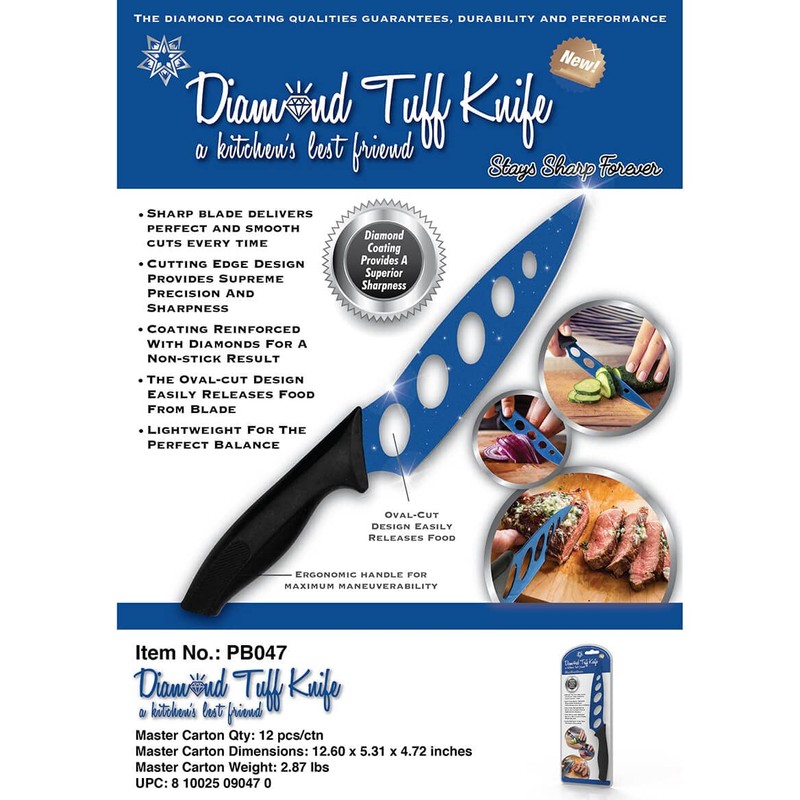 GRANITE TUFF KNIFE- Non-Stick Stainless Steel Granite Coated Blade -Chef's