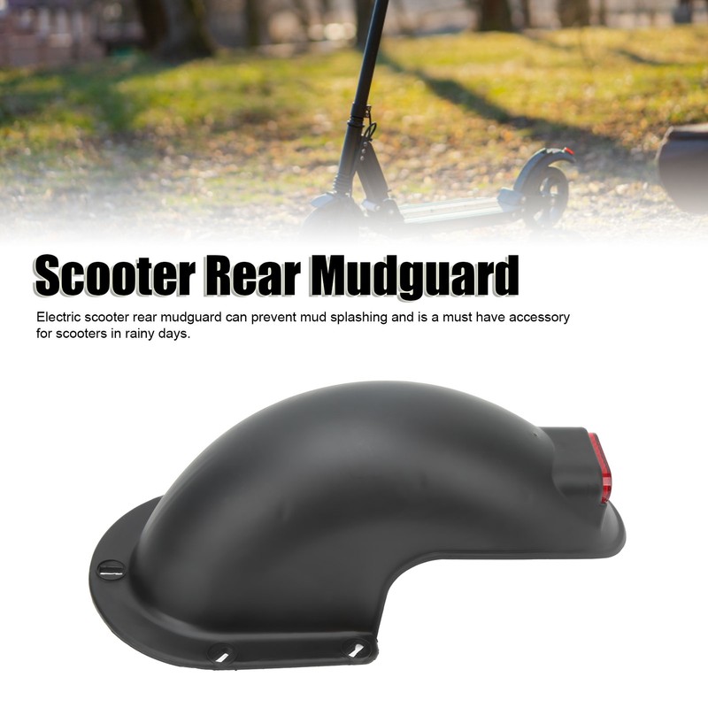 10 Inch Electric Scooter Rear Mudguard with Tail Light Electric