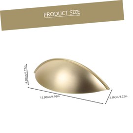 Hemoton Commercial Door Handle 4pcs Metal Semicircle Design Sturdy and Stylish