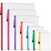 LEOBRO Mesh Zipper Pouch Bags, 7 Sizes Zipper Pouch, Clear