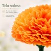 50 Cabezas de Caléndula Artificiales de Seda, Flores Decorativas para